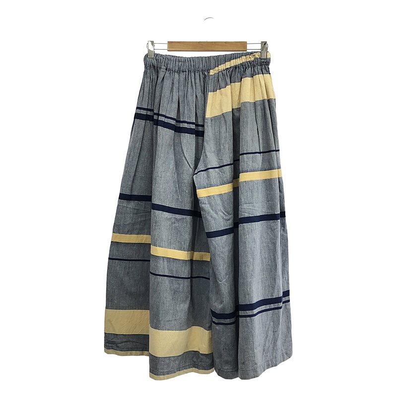 tamaki niime 玉木新雌 / タマキニイメ アシンメトリー ボーダー ワイドパンツ