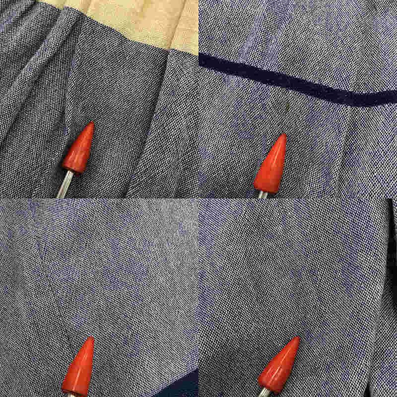 tamaki niime 玉木新雌 / タマキニイメ アシンメトリー ボーダー ワイドパンツ