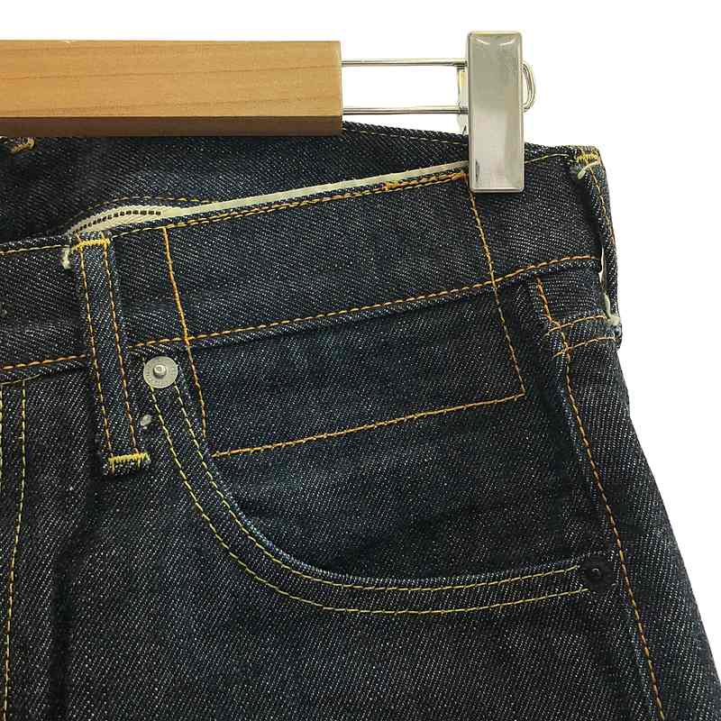 visvim / ビズビム レザーパッチ セルビッチ 濃紺デニム パンツ