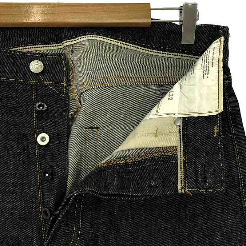 visvim / ビズビム レザーパッチ セルビッチ 濃紺デニム パンツ