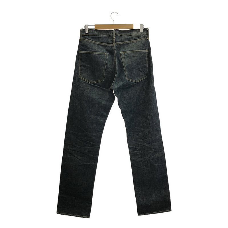 visvim / ビズビム レザーパッチ セルビッチ 濃紺デニム パンツ