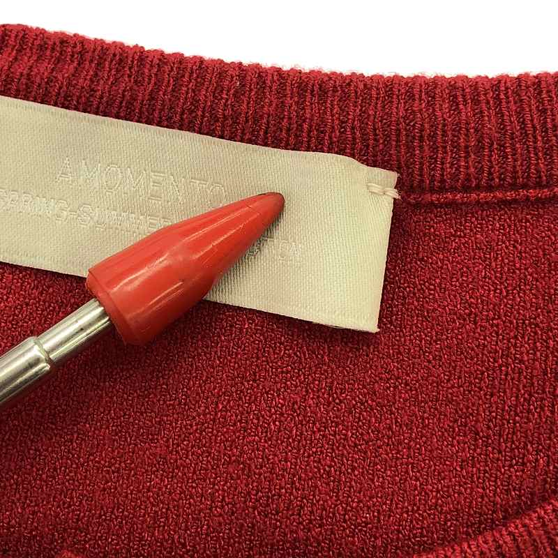 AMOMENTO / アモーメント crop button cardigan set ニット カーディガン