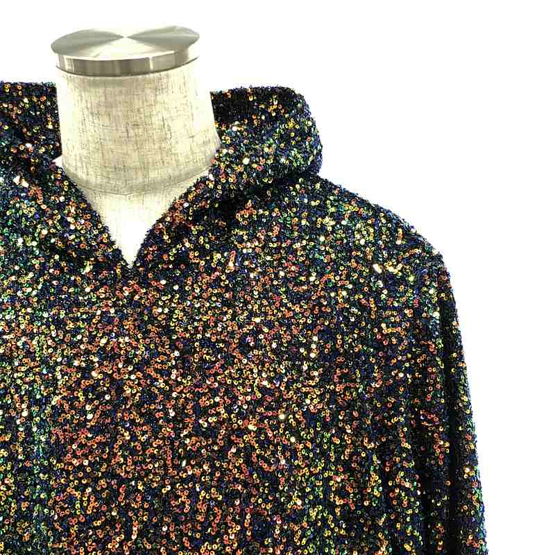 MASU / エムエーエスユー DISCO HOODIE / スパンコール ニット フーディ