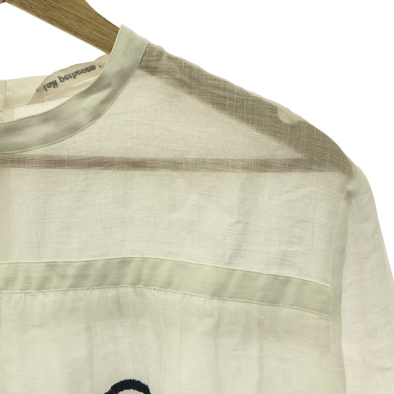 mina perhonen / ミナペルホネン ring flower リネン ブラウス