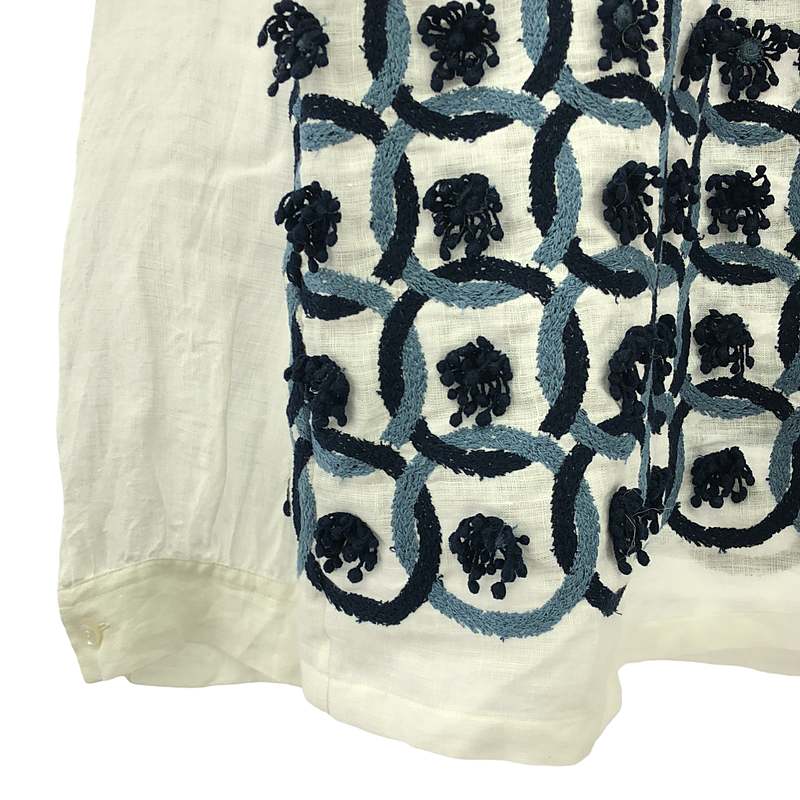 mina perhonen / ミナペルホネン ring flower リネン ブラウス