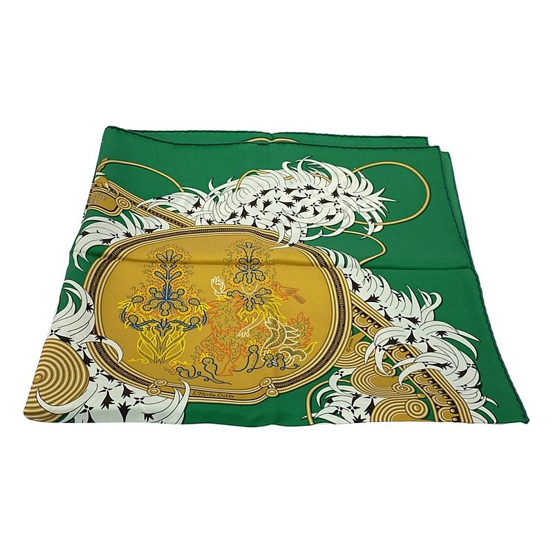 HERMES / エルメス カレ90 Legende Brodee 刺しゅうが織りなす伝説 スカーフ