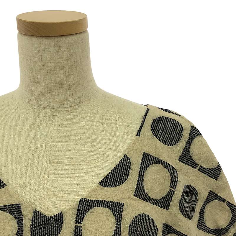 mina perhonen / ミナペルホネン luna リネンシルクアシンメトリーワンピース