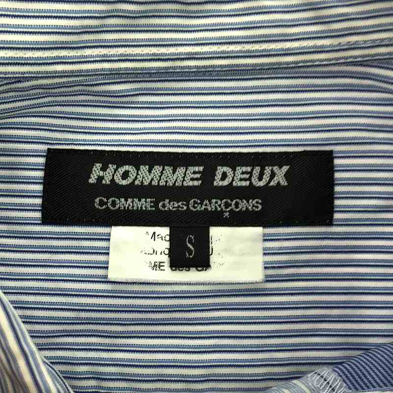 COMME des GARCONS HOMME DEUX / コムデギャルソンオムドゥ コットン パッチワーク レギュラーカラー シャツ