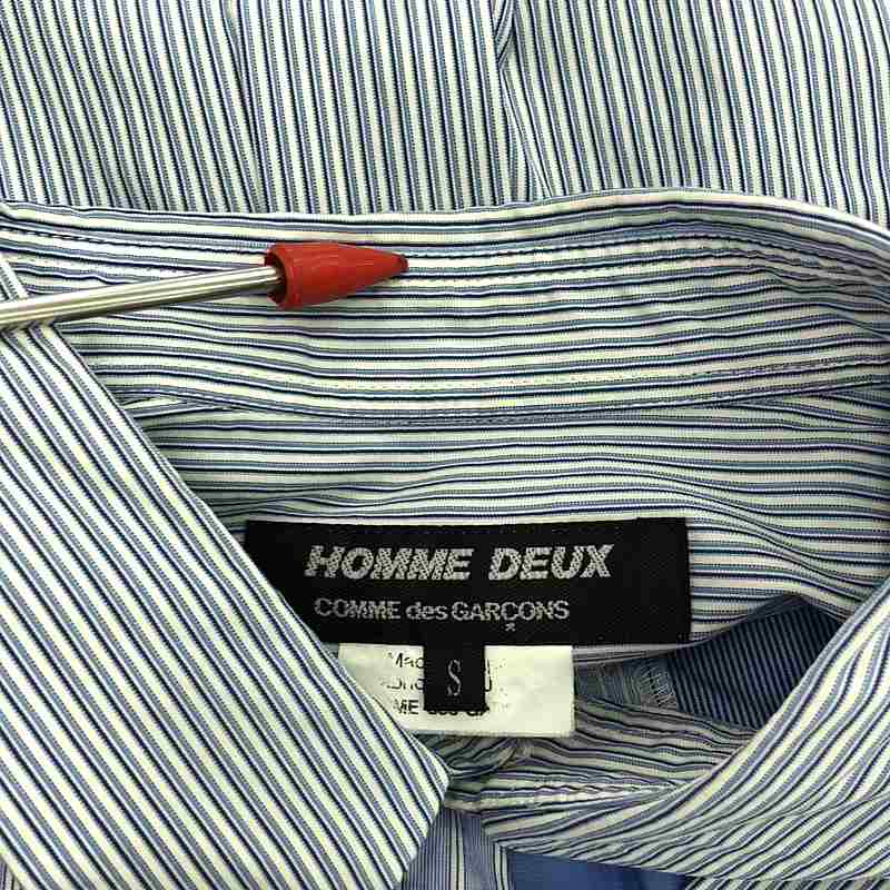 COMME des GARCONS HOMME DEUX / コムデギャルソンオムドゥ コットン パッチワーク レギュラーカラー シャツ