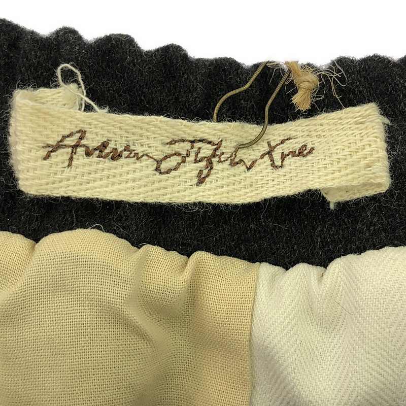 その他 ウール ドローストリング ワイド ロングスカート / 総裏地