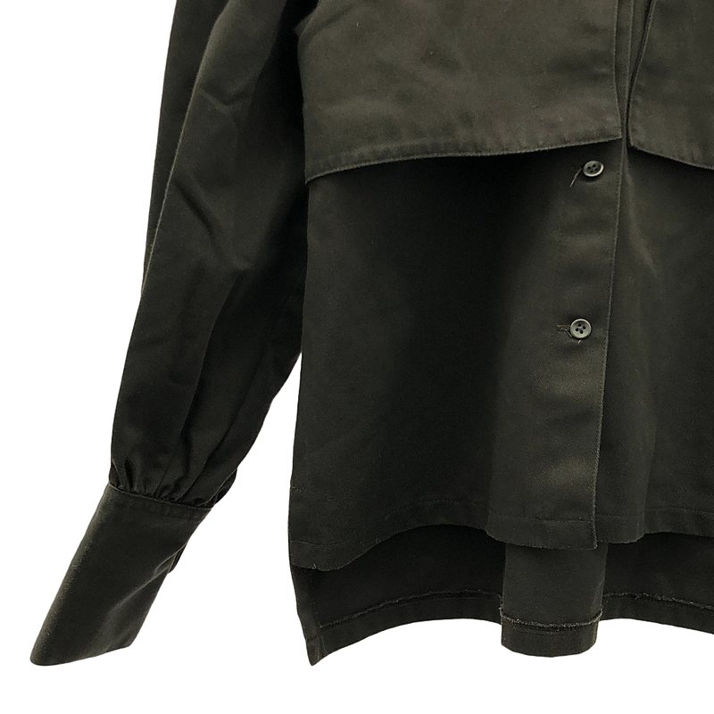 foufou / フーフー stand collar trench blouse スタンドカラー トレンチブラウス