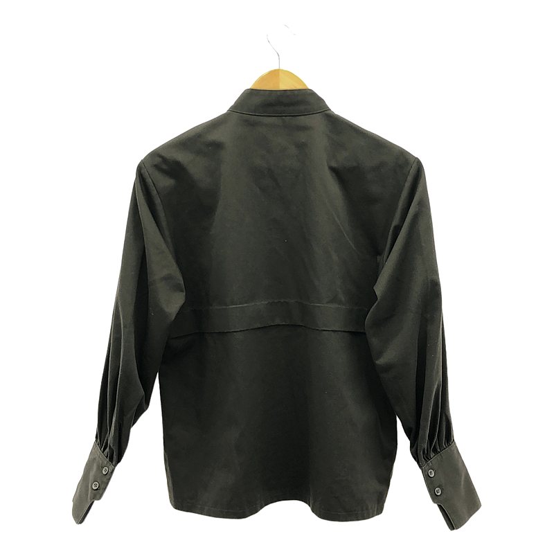 foufou / フーフー stand collar trench blouse スタンドカラー トレンチブラウス