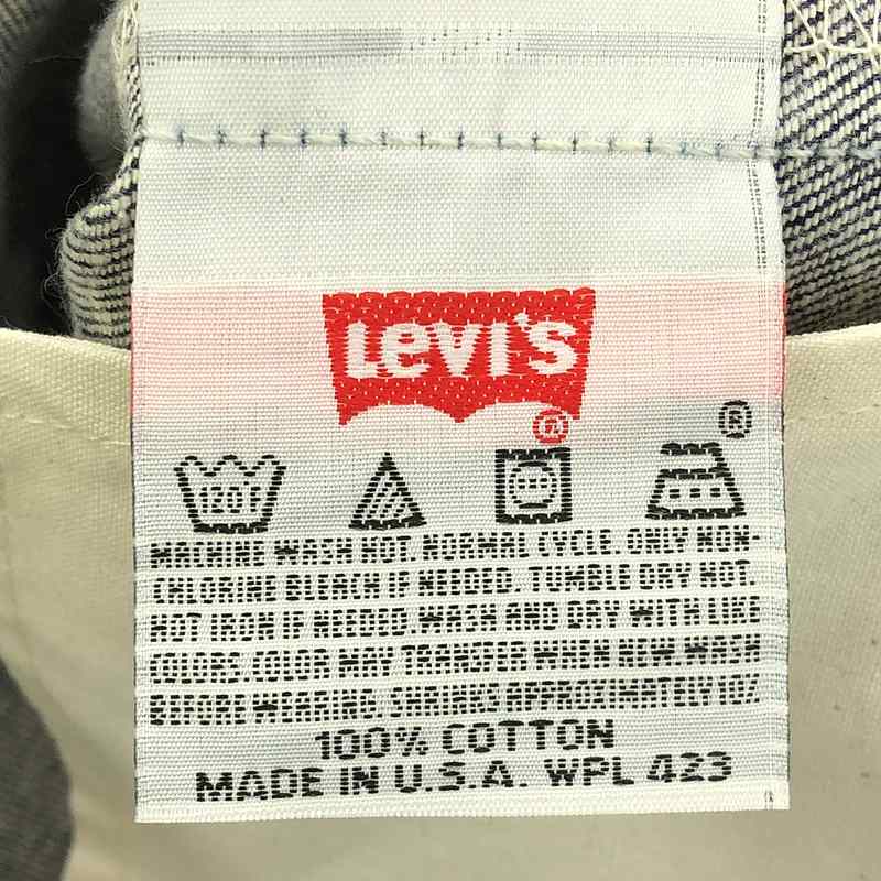 Levi's / リーバイス 90s〜 / 1996年製 フラッシャー付き 501XX バレンシア工場 刻印555 濃紺デニム ワイドパンツ
