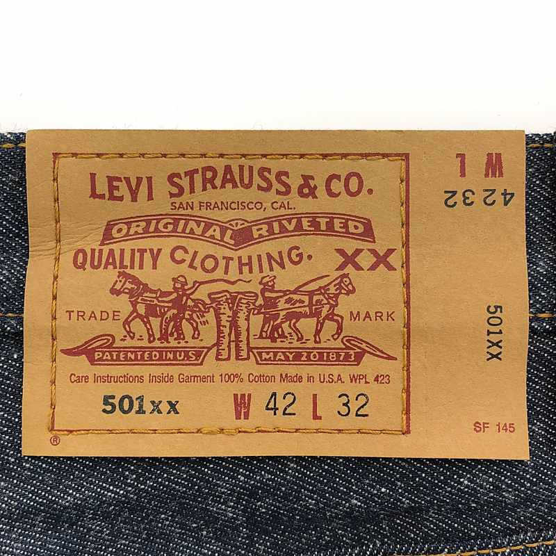 Levi's / リーバイス 90s〜 / 1996年製 フラッシャー付き 501XX バレンシア工場 刻印555 濃紺デニム ワイドパンツ