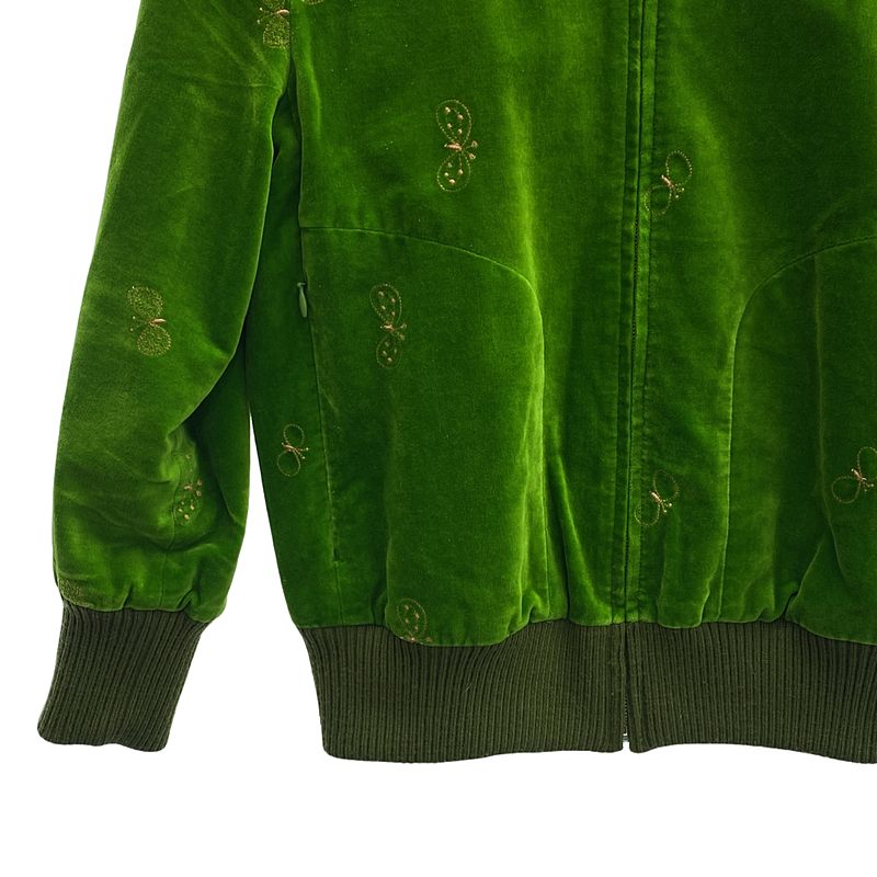 mina perhonen / ミナペルホネン choucho ベロア ジップアップ ブルゾン