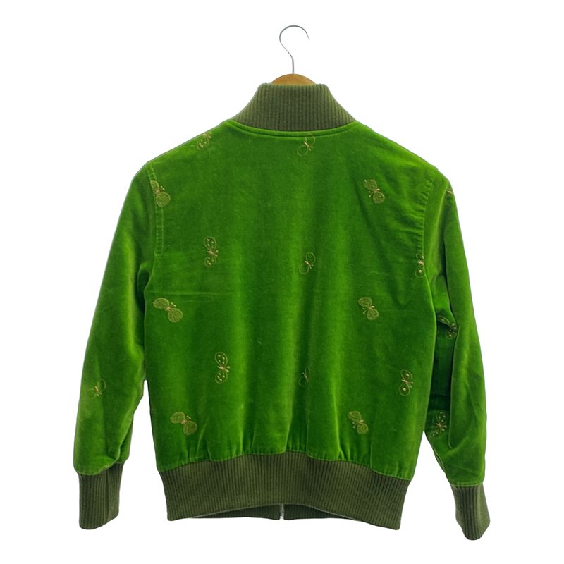 mina perhonen / ミナペルホネン choucho ベロア ジップアップ ブルゾン