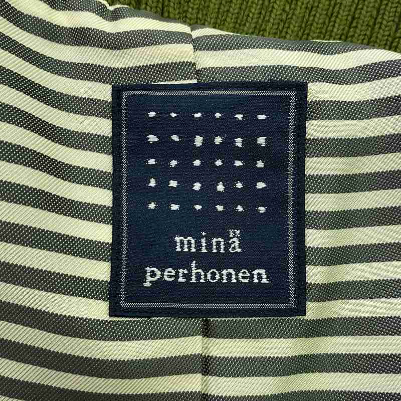 mina perhonen / ミナペルホネン choucho ベロア ジップアップ ブルゾン