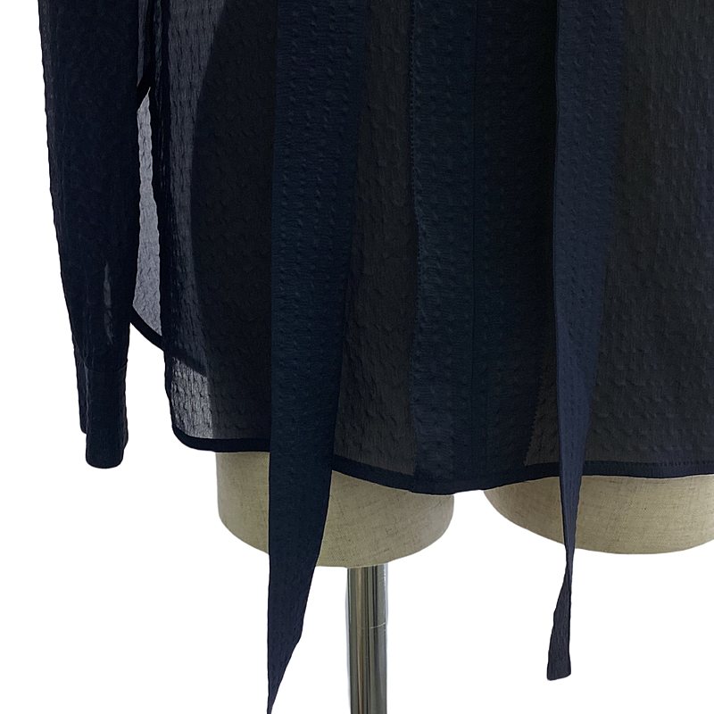 Drawer / ドゥロワー シルク混 ボウタイ リボン ブラウス