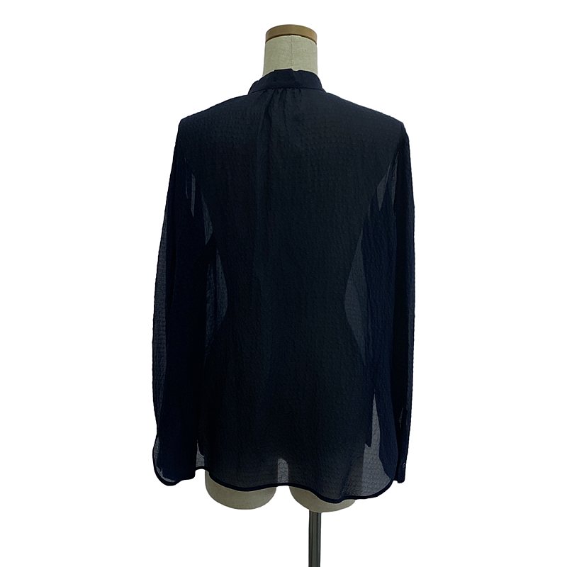 Drawer / ドゥロワー シルク混 ボウタイ リボン ブラウス