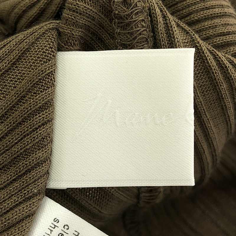 Mame Kurogouchi / マメクロゴウチ Random Ribbed Organic Cotton Sleeveless Top タンクトップ