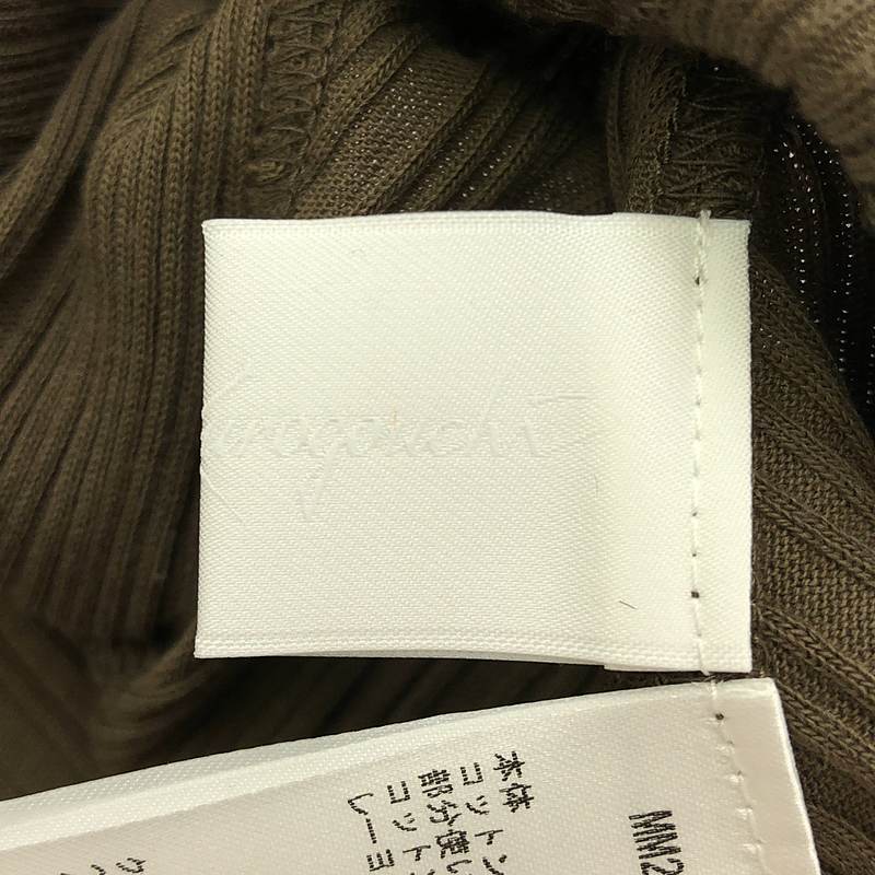 Mame Kurogouchi / マメクロゴウチ Random Ribbed Organic Cotton Sleeveless Top タンクトップ