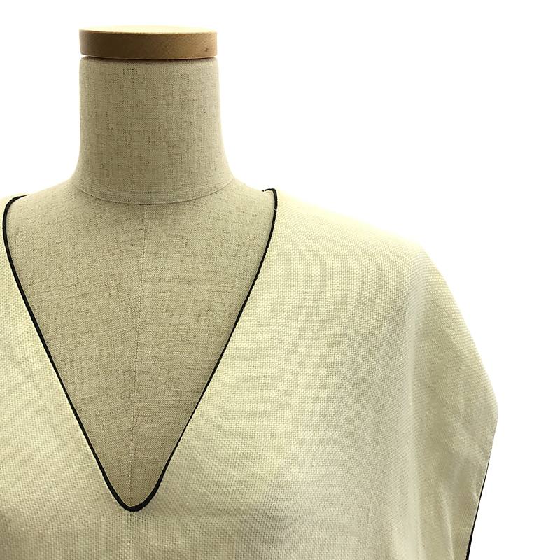 mina perhonen / ミナペルホネン hanakaze ノースリーブ リネン ワンピース