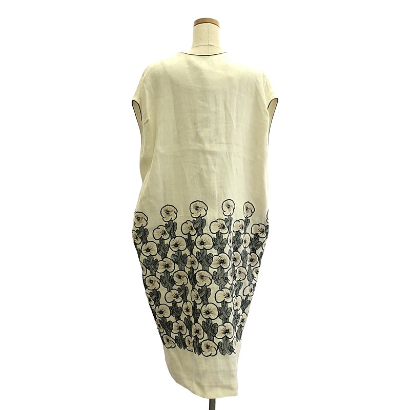 mina perhonen / ミナペルホネン hanakaze ノースリーブ リネン ワンピース