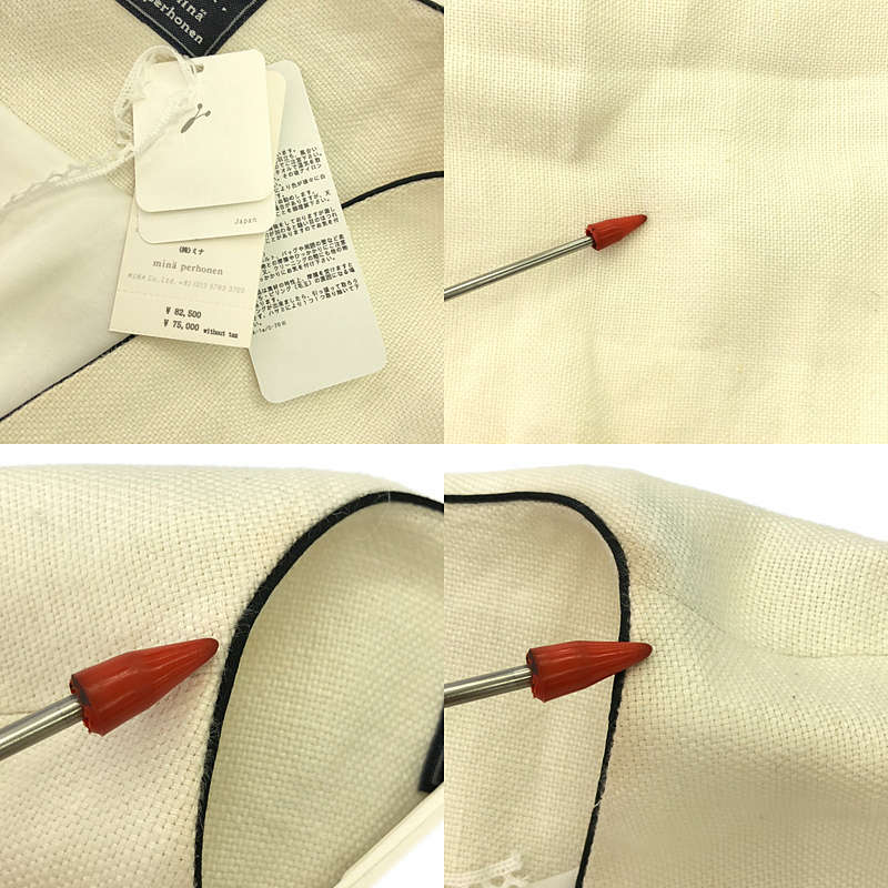 mina perhonen / ミナペルホネン hanakaze ノースリーブ リネン ワンピース