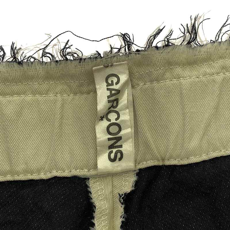 COMME des GARCONS / コムデギャルソン ムラ加工 カットオフ ワイド バルーンパンツ