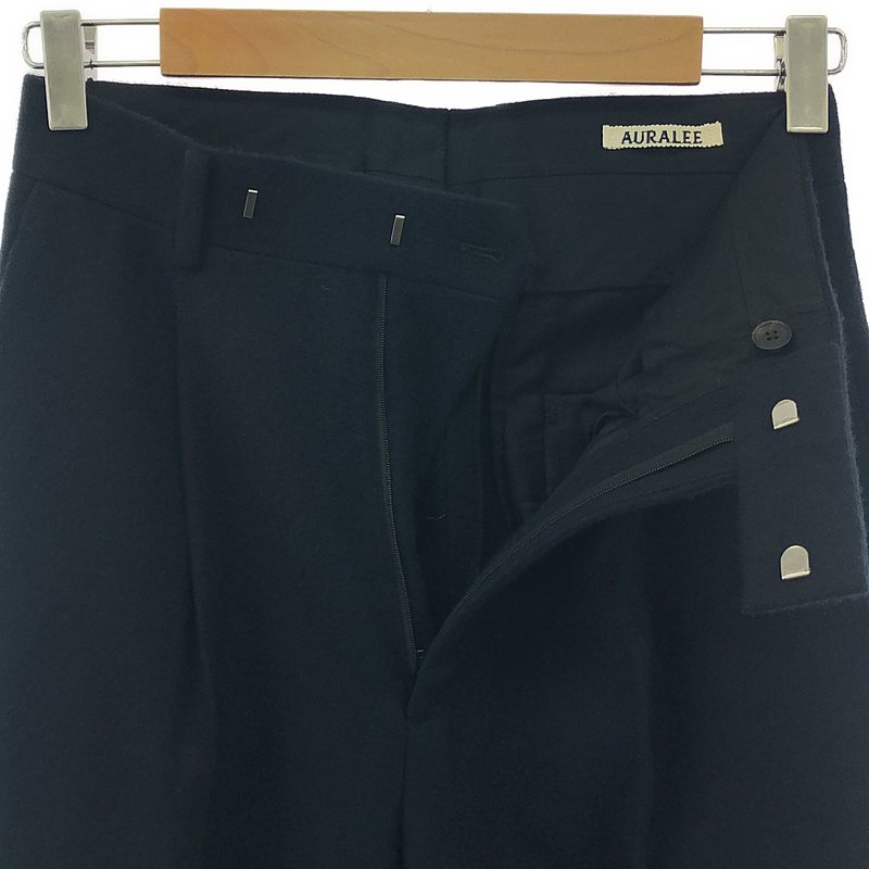 AURALEE / オーラリー cashmere flannel slacks / カシミヤ タック スラックスパンツ