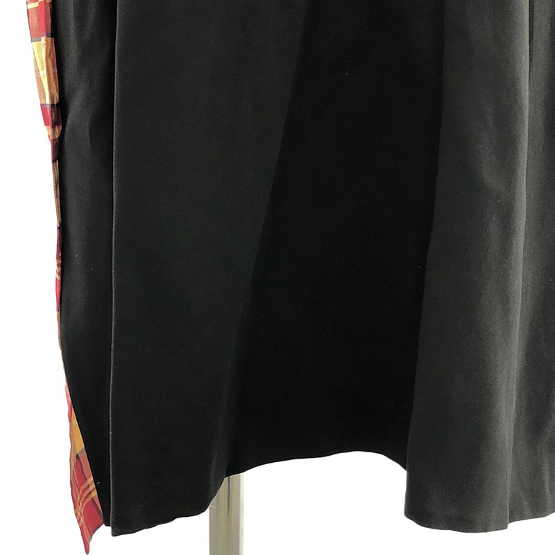 CELINE / セリーヌ フィービー期 異素材 切替 総柄 バックジップ ドレス ワンピース