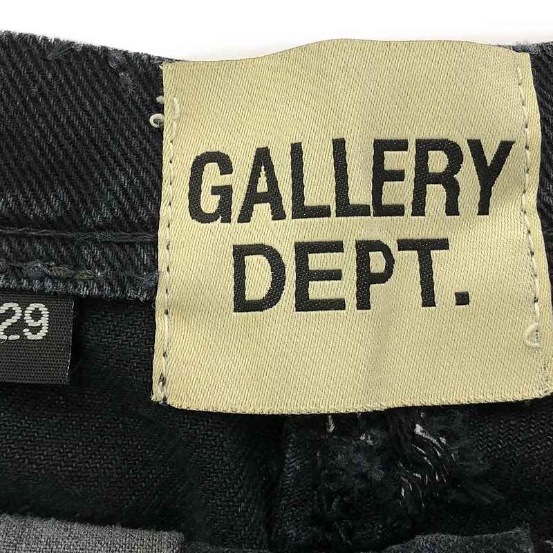 GALLERY DEPT. / ギャラリーデプト ペイント加工 再構築 リメイク カットオフ ブラックデニム ペインター パンツ
