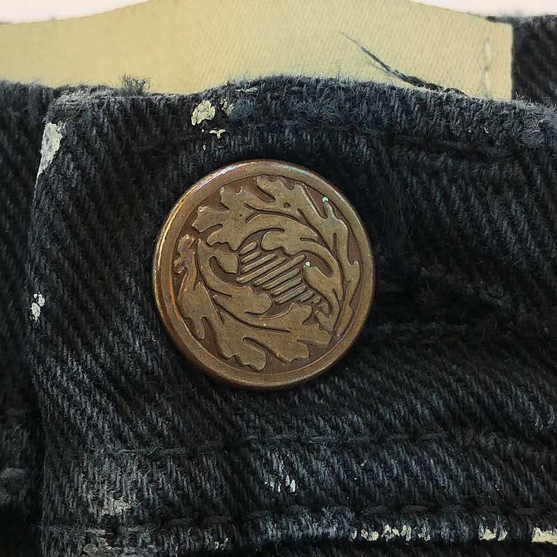 GALLERY DEPT. / ギャラリーデプト ペイント加工 再構築 リメイク カットオフ ブラックデニム ペインター パンツ