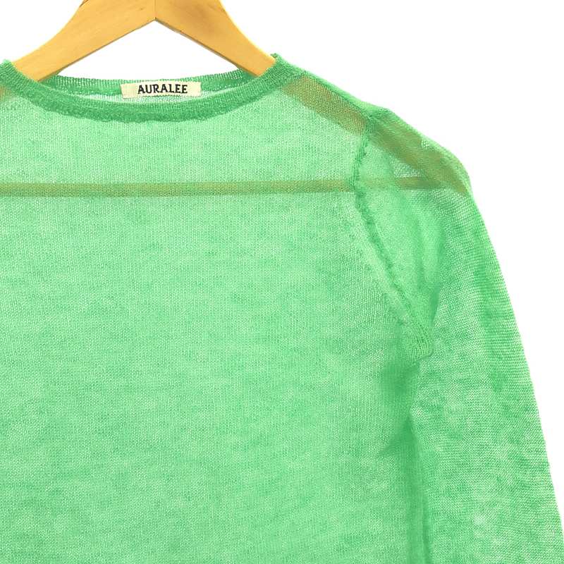 AURALEE / オーラリー KID MOHAIR SHEER KNIT BOAT NECK P/O ニット