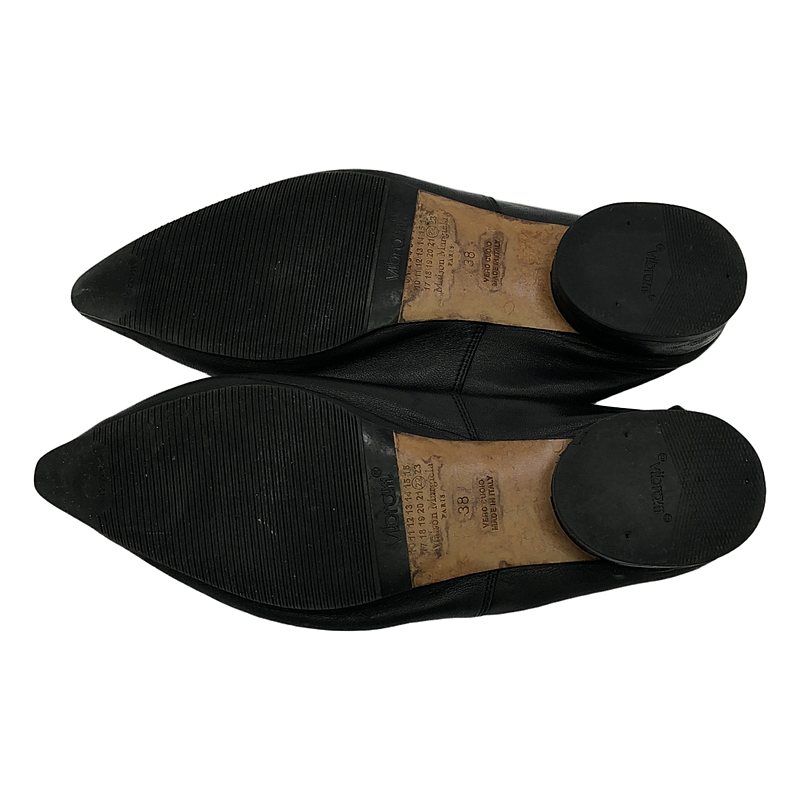 Maison Margiela / メゾンマルジェラ Kiki レザー ポインテッドトゥ バブーシュ シューズ