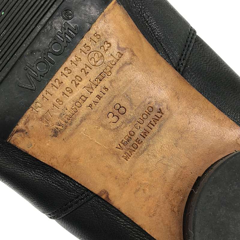 Maison Margiela / メゾンマルジェラ Kiki レザー ポインテッドトゥ バブーシュ シューズ