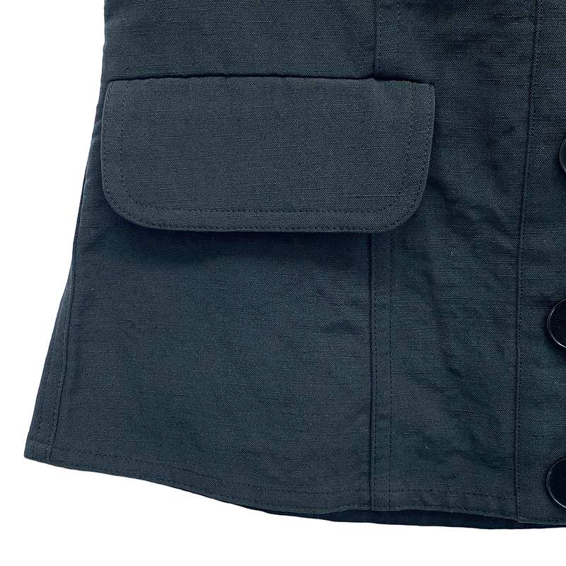 HARDY NOIR / アルディーノアール リネン ポリエステル ビスチェ