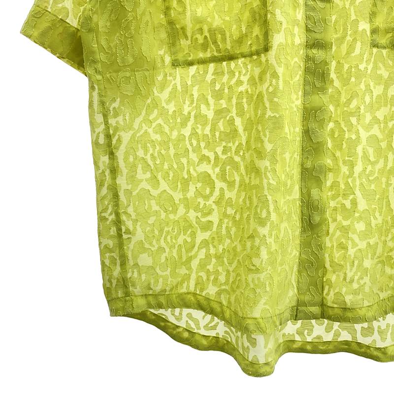 6(ROKU) / ロク OPAL SHORT SLEEVE SHIRT 総柄レオパードシャツ