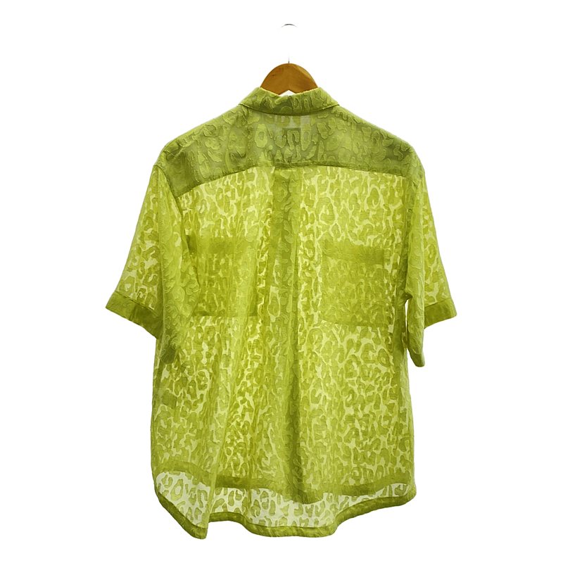 6(ROKU) / ロク OPAL SHORT SLEEVE SHIRT 総柄レオパードシャツ