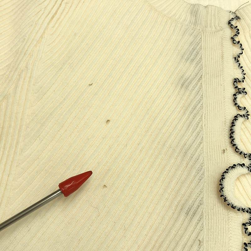 3.1 Phillip Lim / スリーワンフィリップリム フロントフリル ベルスリーブ リブカーディガン