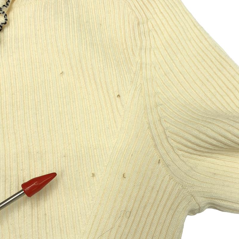 3.1 Phillip Lim / スリーワンフィリップリム フロントフリル ベルスリーブ リブカーディガン