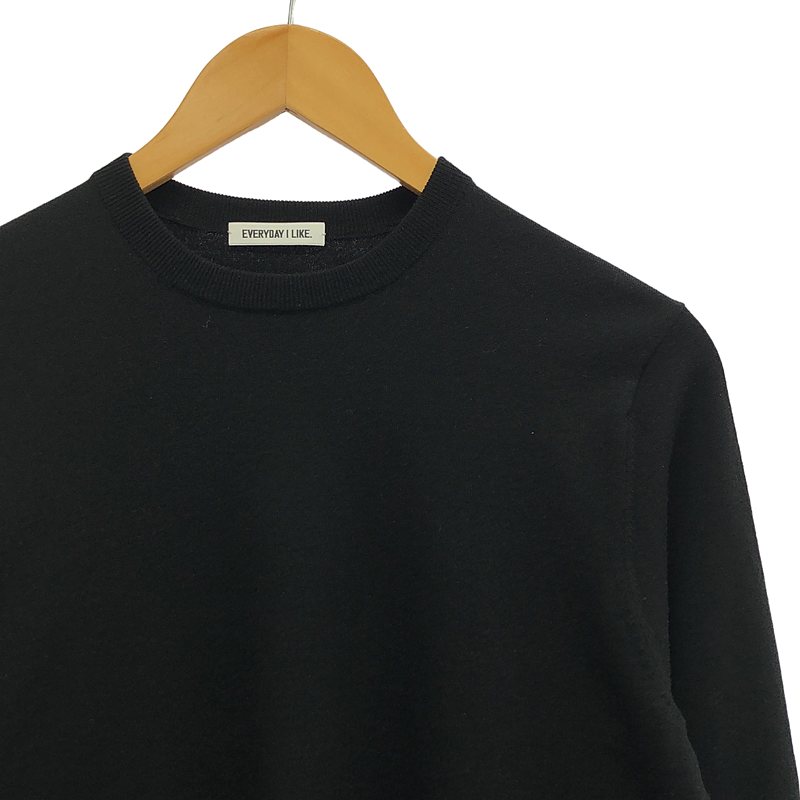 Deuxieme Classe / ドゥーズィエムクラス EVERYDAY I LIKE. Stretch Wool クルーネック プルオーバー ニット