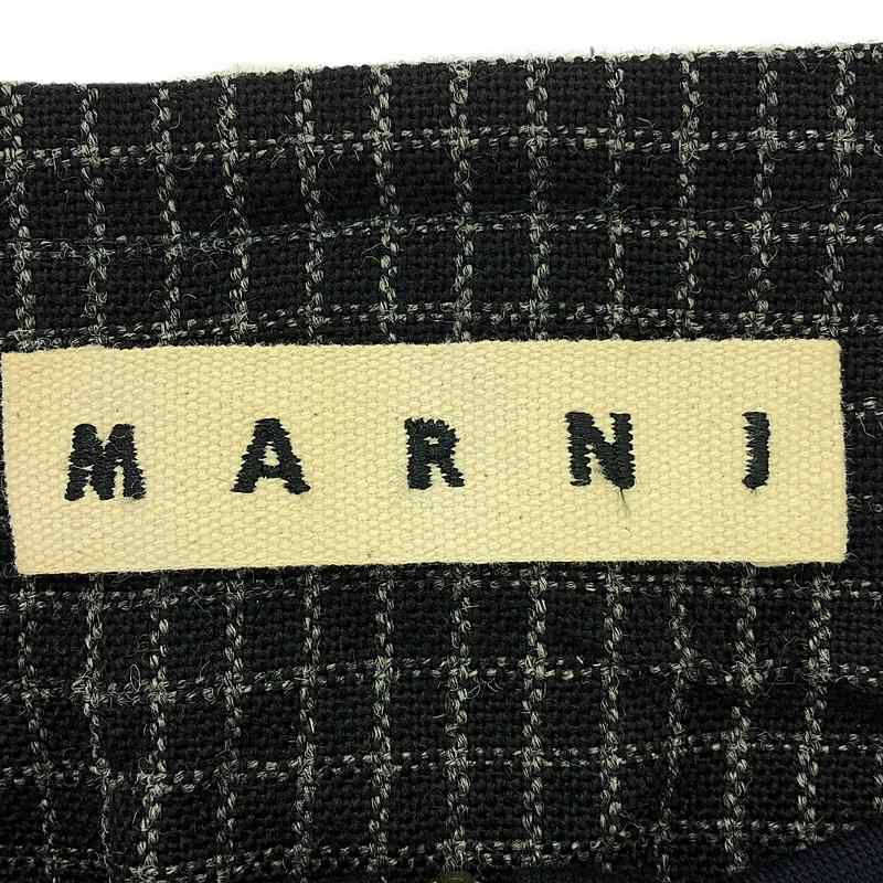 MARNI / マルニ ウール バックスリット ハーフジップ プルオーバー