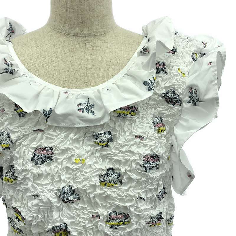 Cecilie Bahnsen / セシリーバンセン LIVA GOWN / エンブロイダリー ギャザー ボリューム ドレス ワンピース