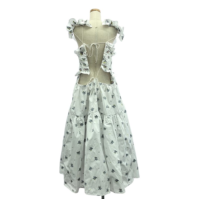 Cecilie Bahnsen / セシリーバンセン LIVA GOWN / エンブロイダリー ギャザー ボリューム ドレス ワンピース
