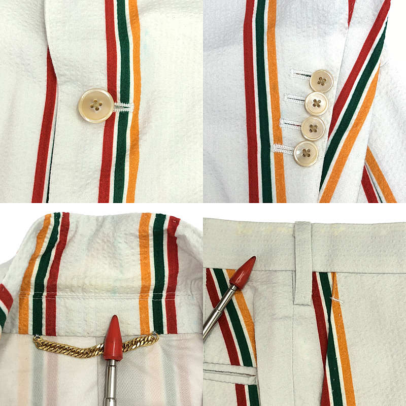 UNITED ARROWS & SONS / ユナイテッドアローズアンドサンズ セットアップ シアサッカー テーラードジャケット / スラックスパンツ