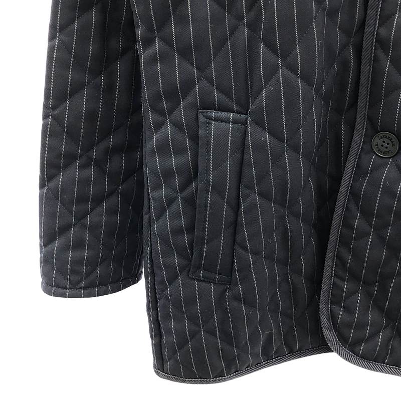 LAVENHAM / ラベンハム ALFRED BROWN / コーデュロイ切替 キルティング ジャケット / 着脱可フード