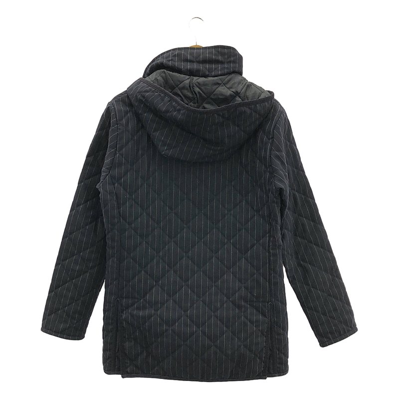 LAVENHAM / ラベンハム ALFRED BROWN / コーデュロイ切替 キルティング ジャケット / 着脱可フード