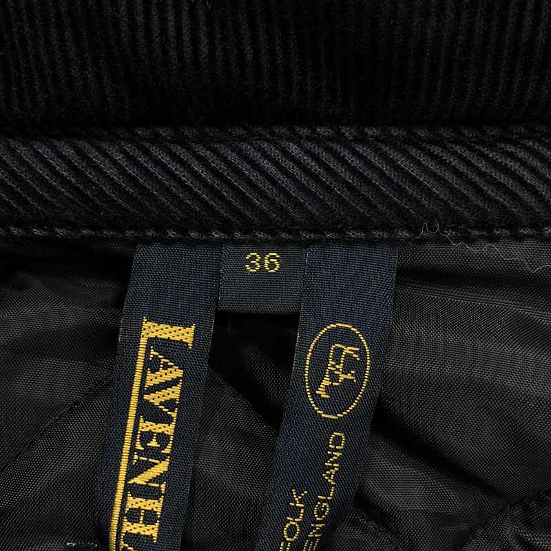 LAVENHAM / ラベンハム ALFRED BROWN / コーデュロイ切替 キルティング ジャケット / 着脱可フード