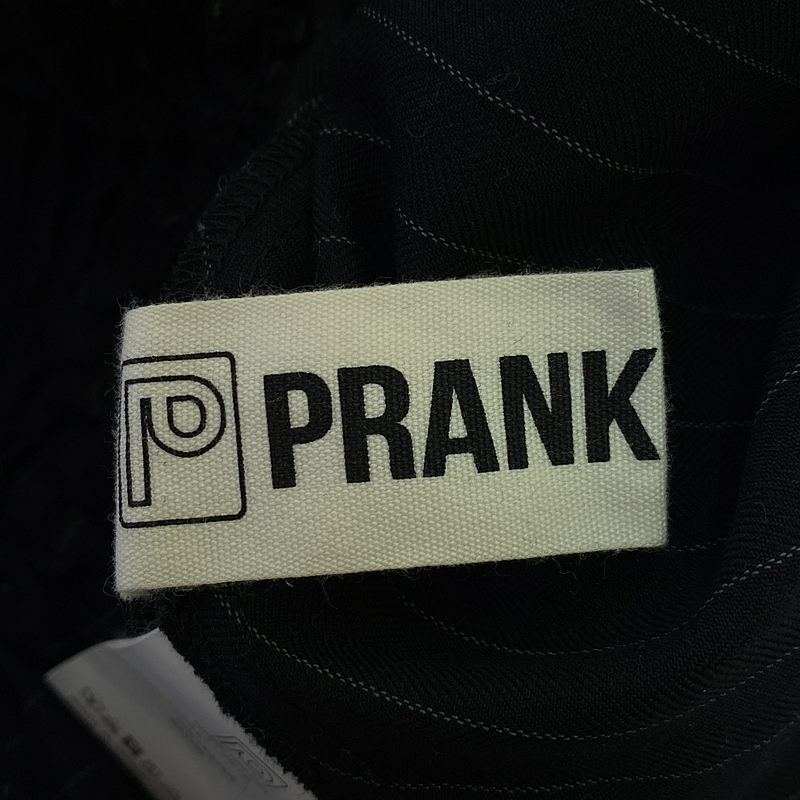 その他 Shirring Striped Top シャーリングストライプトップス